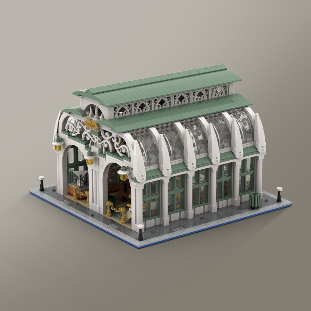 Market Hall Building Kit | LEGO-Compatible MOC - 3