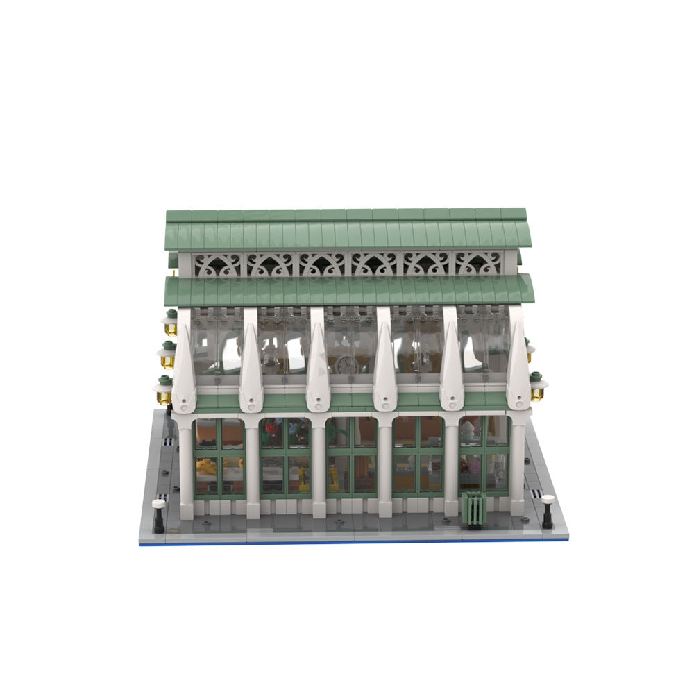 Market Hall Building Kit | LEGO-Compatible MOC - 5