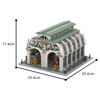 Market Hall Building Kit | LEGO-Compatible MOC - 6