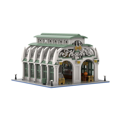 Market Hall Building Kit | LEGO-Compatible MOC - 7
