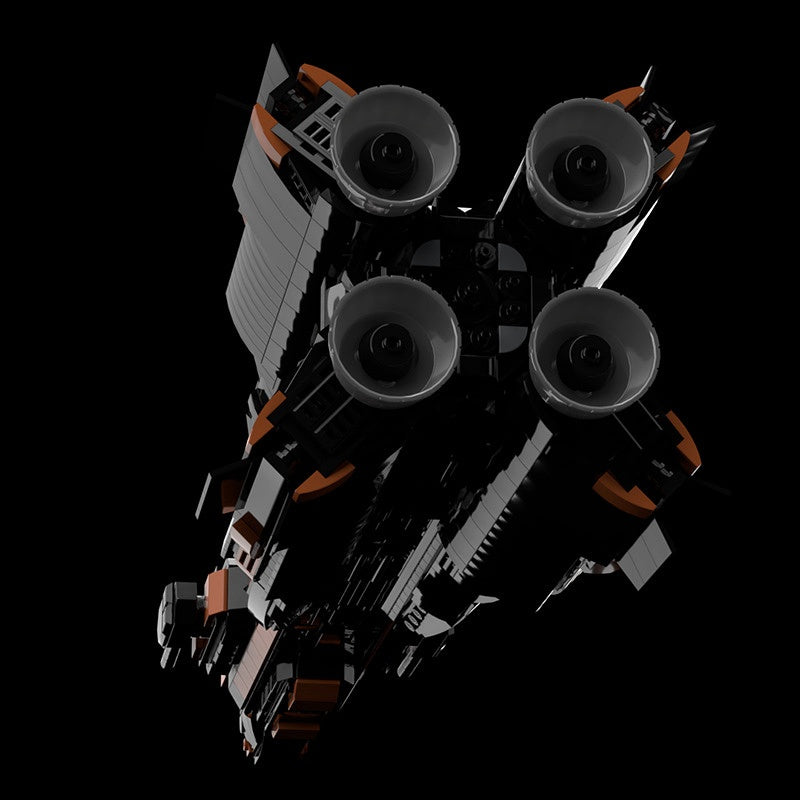 Martian Capital Ship Dreadnought Building Kit | 1:900 Scale LEGO-Compatible MOC - 2