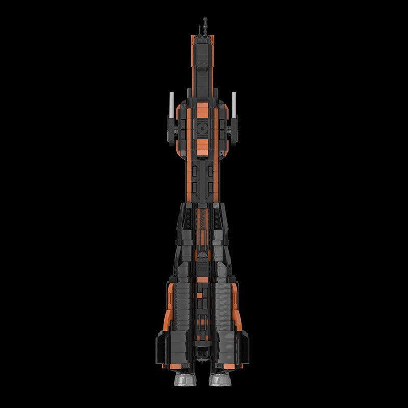 Martian Capital Ship Dreadnought Building Kit | 1:900 Scale LEGO-Compatible MOC - 3
