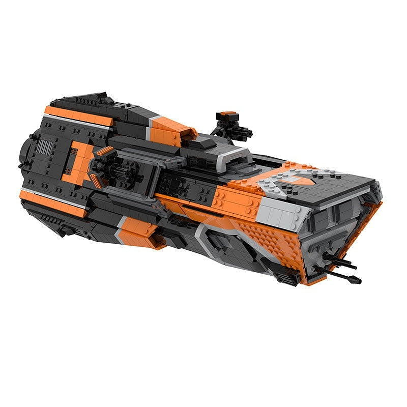 Martian Patrol Destroyer MOC Building Kit | Futuristic Space Gunship Model - 3