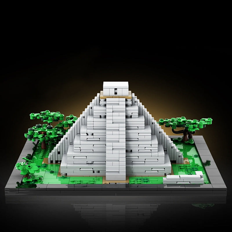 Mayan Pyramid MOC Building Kit | Ancient Civilization Architecture Model - 3