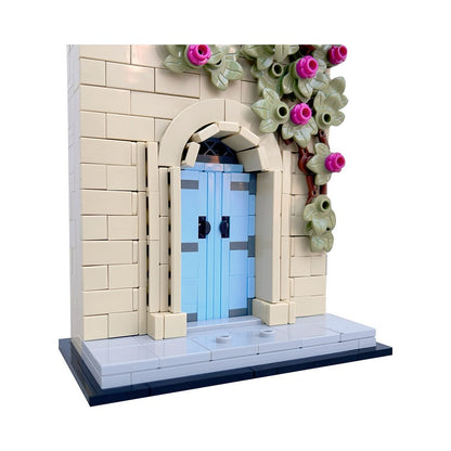 Mdina Blue Door Malta Building Kit | Compatible MOC - 5