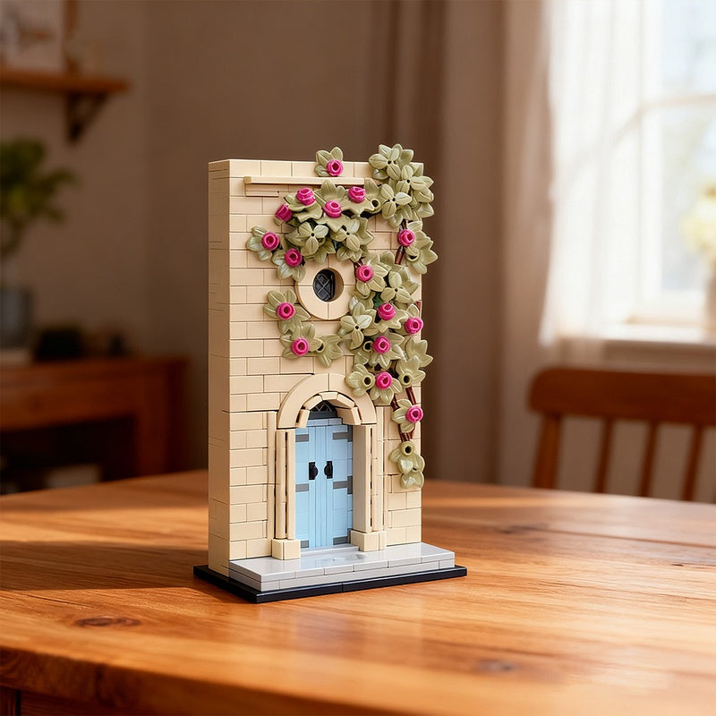 Mdina Blue Door Malta Building Kit | LEGO-Compatible MOC - 2