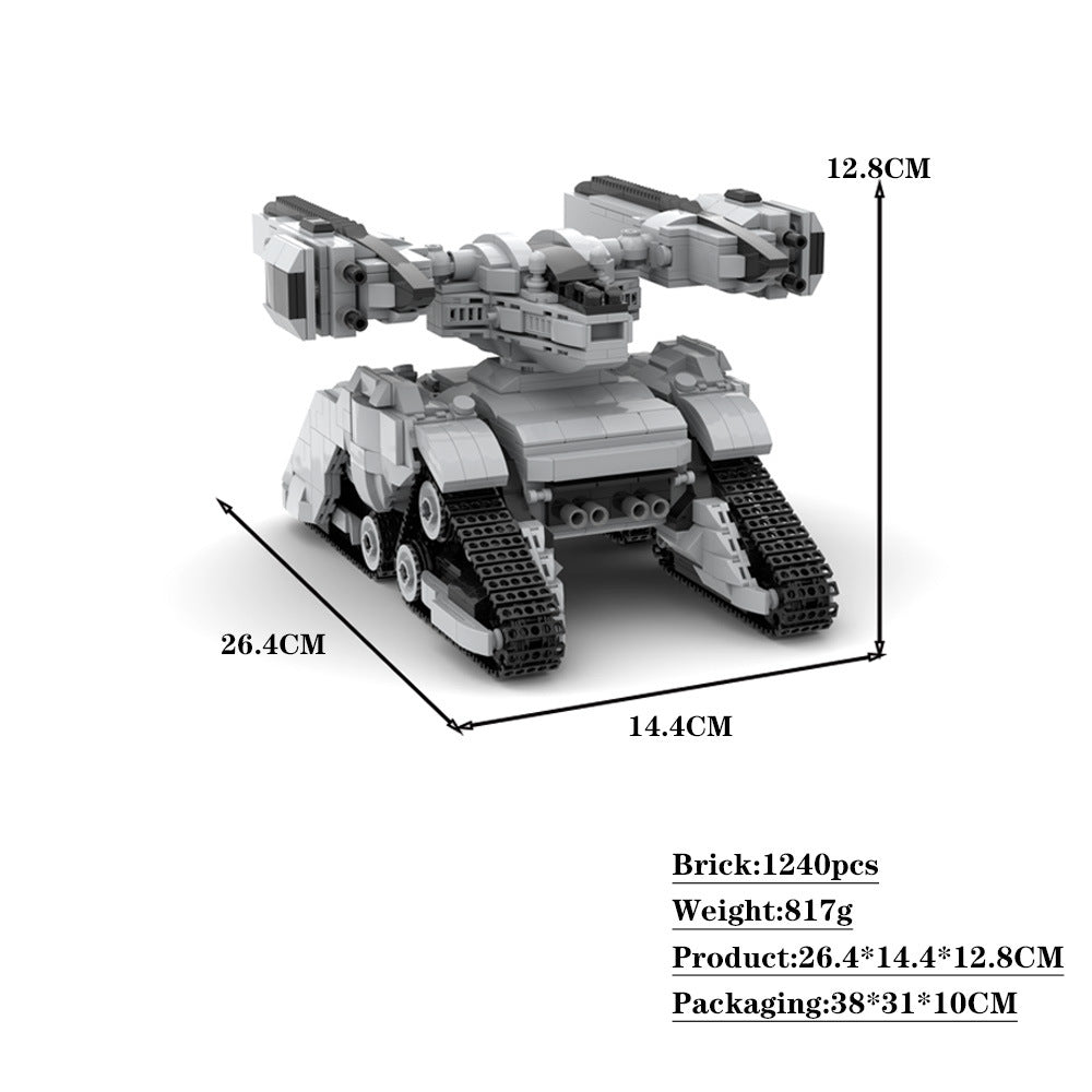 Mech Tank Hunter Killer X2 Building Kit | LEGO-Compatible MOC - 4