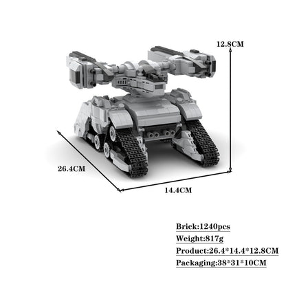 Mech Tank Hunter Killer X2 Building Kit | LEGO-Compatible MOC - 4