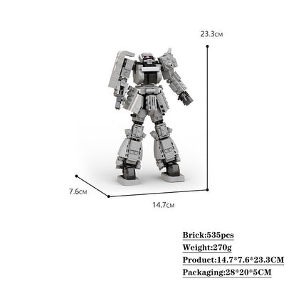 Mech Warrior MOC Building Kit | Futuristic Mecha Robot Figure Model - 4