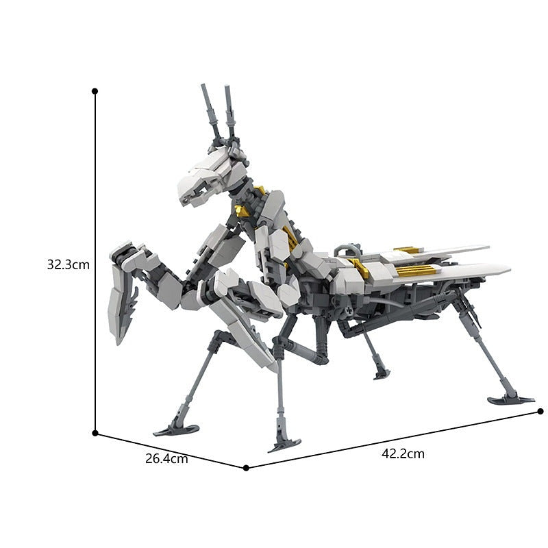 Mechanical Mantis MOC Wildlife Model Building Kit | Insect Design - 4
