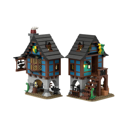 Medieval Alley's Blacksmith Building Kit | Compatible MOC - 2