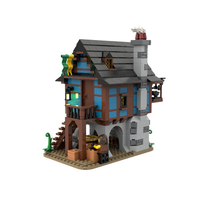 Medieval Alley's Blacksmith Building Kit | Compatible MOC - 3