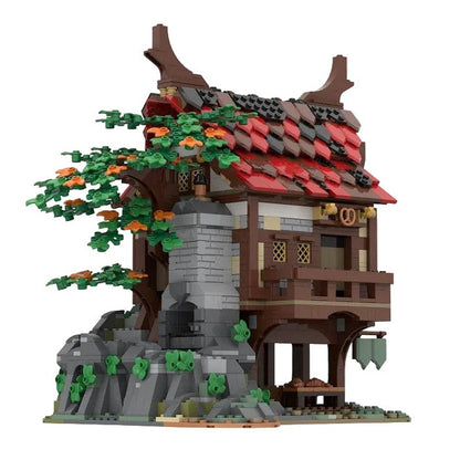 Medieval Bakery MOC Building Kit | Historic Village Shop Architecture - 5