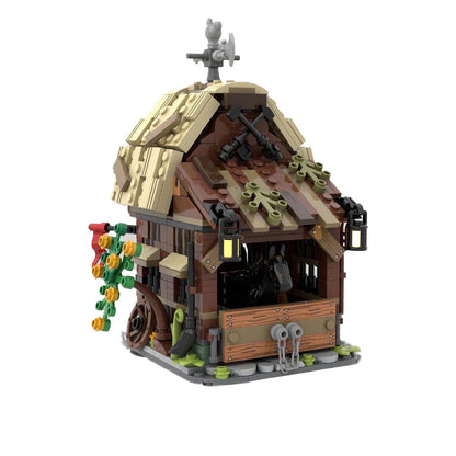 Medieval Barn and Stable Building Kit | LEGO-Compatible MOC - 4