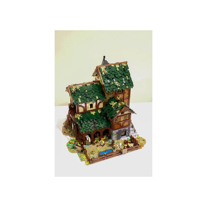 Medieval Barn MOC Village Architecture Building Kit - 2