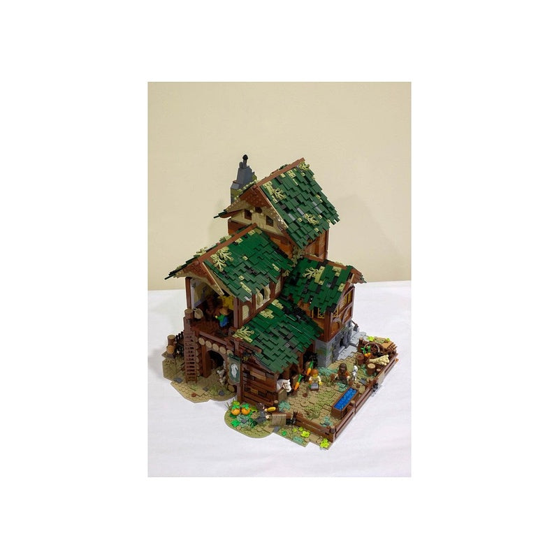 Medieval Barn MOC Village Architecture Building Kit - 3