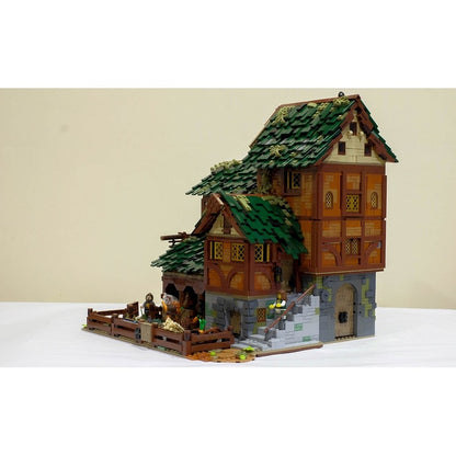 Medieval Barn MOC Village Architecture Building Kit - 5