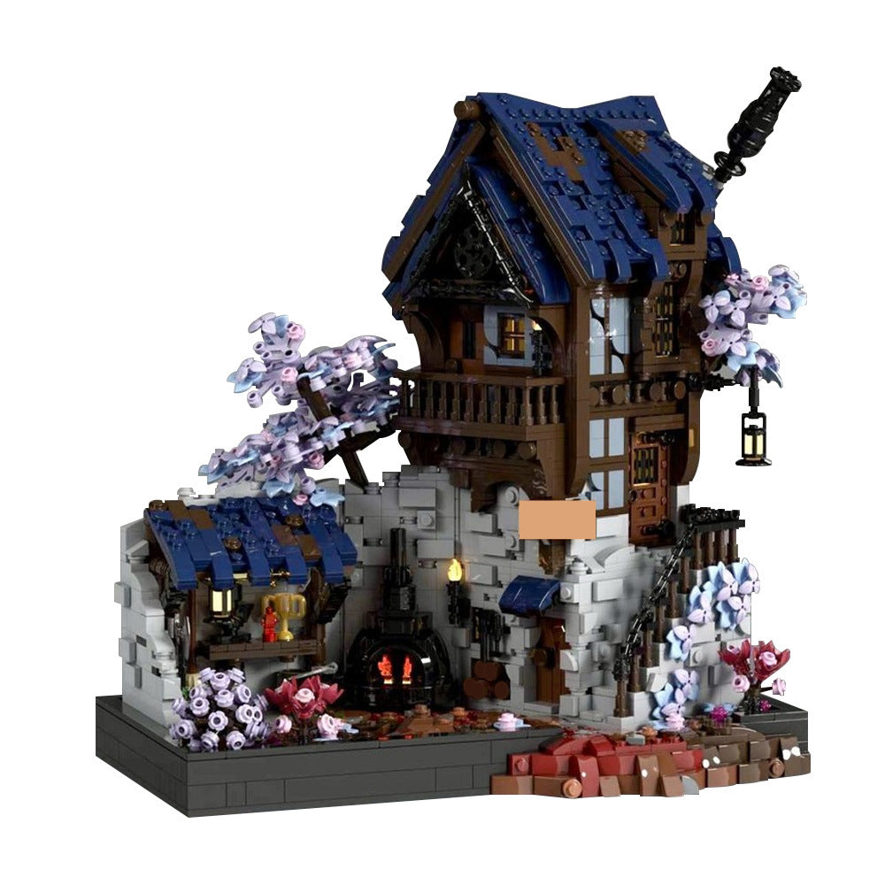 Medieval Blacksmith and Forge Building Kit | LEGO-Compatible MOC - 1