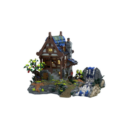 Medieval Blacksmith MOC Building Kit | Historic Forge Workshop - 1