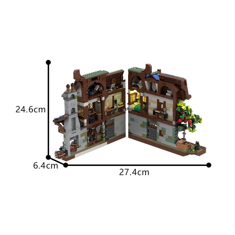 Medieval Blacksmith Nook MOC Building Kit | Historic Forge Corner - 4
