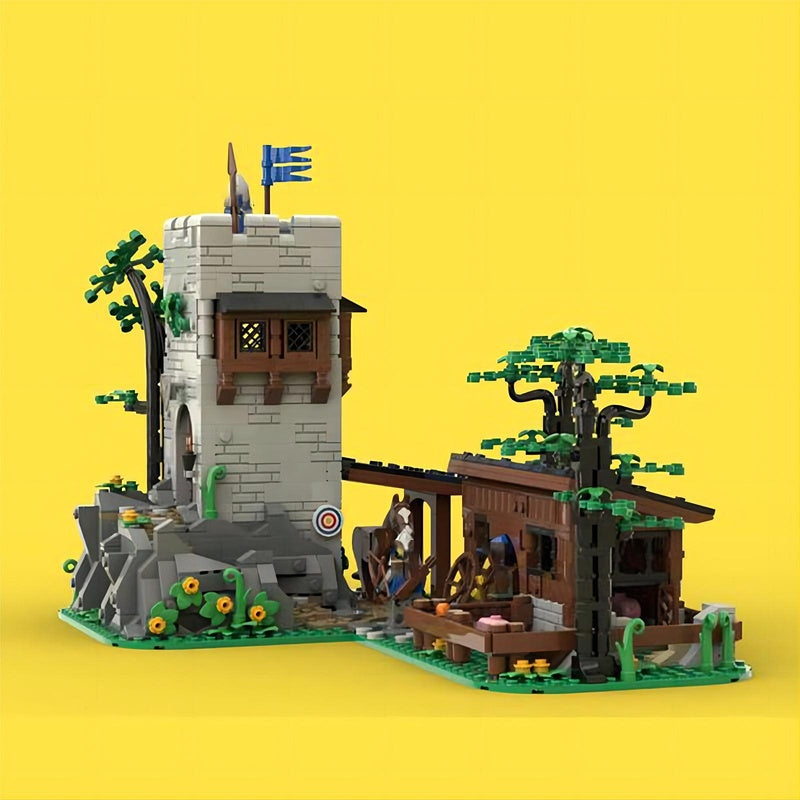 Medieval Border Watchtower MOC Farm Outpost Building Kit - 2