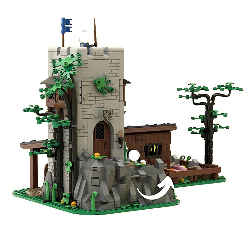 Medieval Border Watchtower MOC Farm Outpost Building Kit - 3