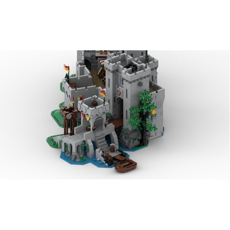 Medieval Castle Bridge Expansion MOC Fortified River Crossing Building Kit - 3