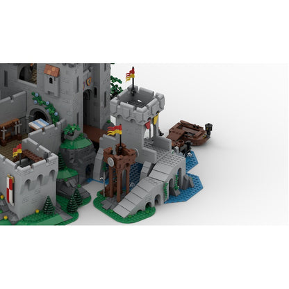 Medieval Castle Bridge Expansion MOC Fortified River Crossing Building Kit - 4