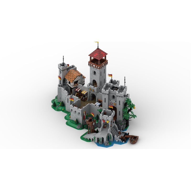 Medieval Castle Bridge Expansion MOC Fortified River Crossing Building Kit - 5