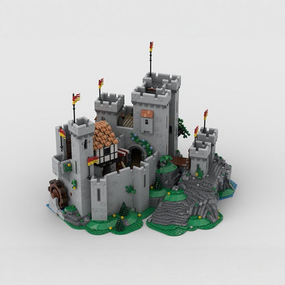 Medieval Castle Front Towers Extension MOC Building Kit - 3