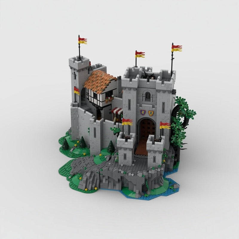 Medieval Castle Front Towers Extension MOC Building Kit - 4