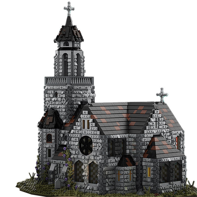 Medieval Cathedral MOC Building Kit | Historic Architecture Model - 1