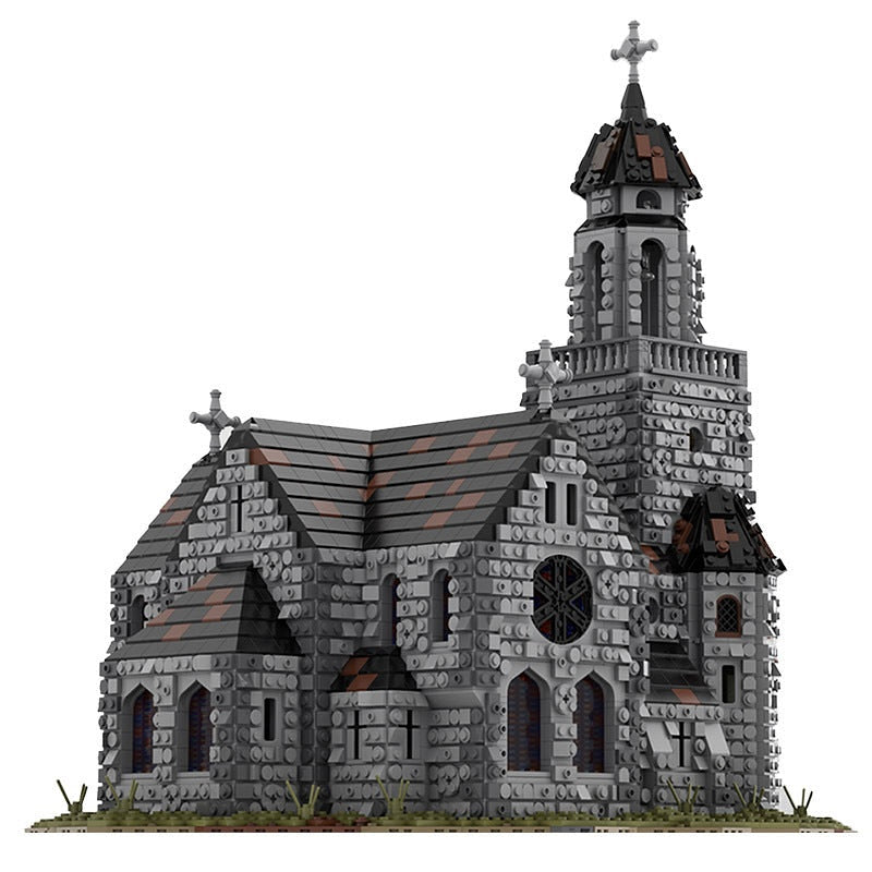 Medieval Cathedral MOC Building Kit | Historic Architecture Model - 6