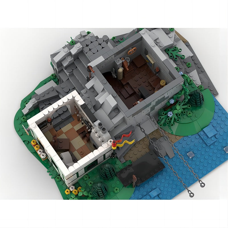 Medieval Chain Towers MOC River Fortress Architecture Building Kit - 5