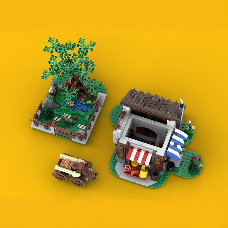 Medieval Cheesemaker’s Shop MOC Building Kit - 2