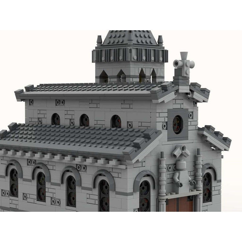 Medieval Church MOC Building Kit | Historic Cathedral Architecture Model - 3
