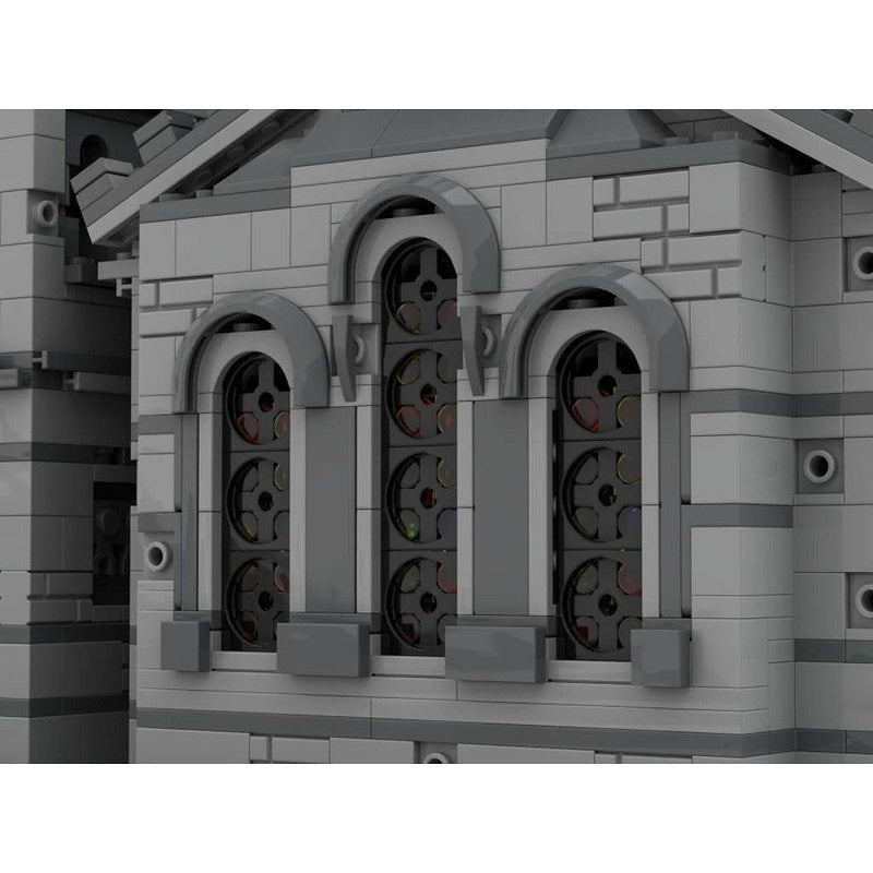 Medieval Church MOC Building Kit | Historic Cathedral Architecture Model - 6
