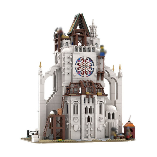 Medieval Construction Site MOC Building Kit | Historic Builder Scene - 1