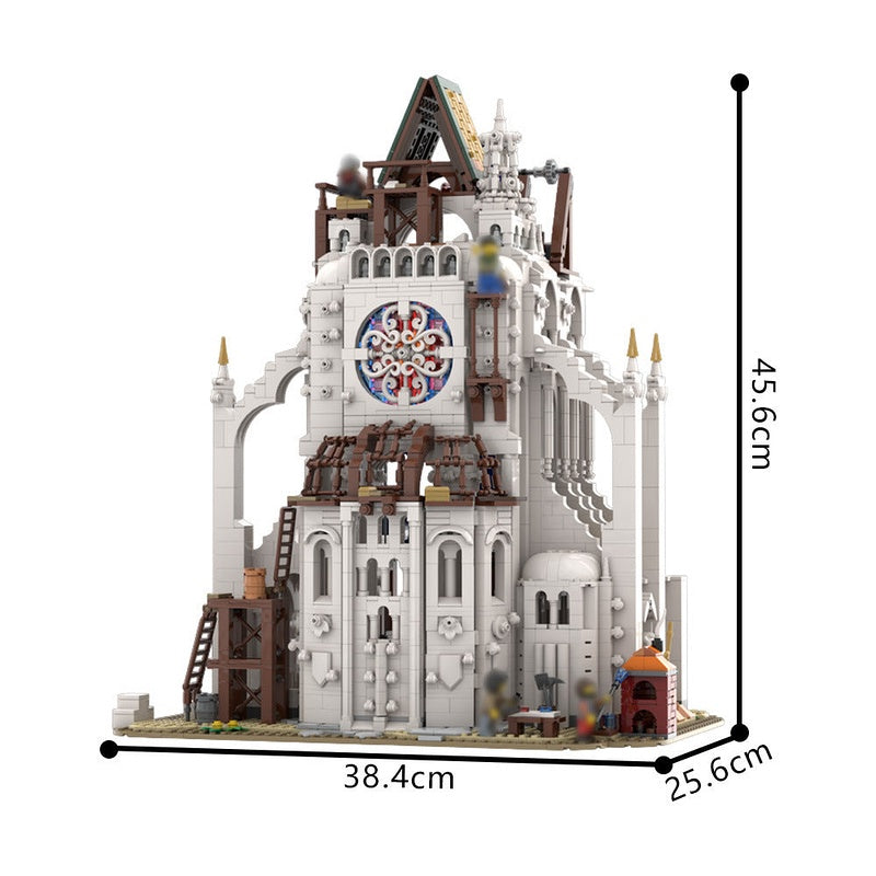 Medieval Construction Site MOC Building Kit | Historic Builder Scene - 5