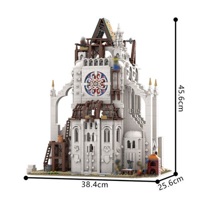 Medieval Construction Site MOC Building Kit | Historic Builder Scene - 5