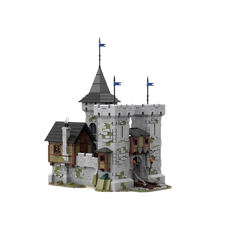 Medieval Dark Eagle Knight Castle Building Kit | LEGO-Compatible MOC - 1