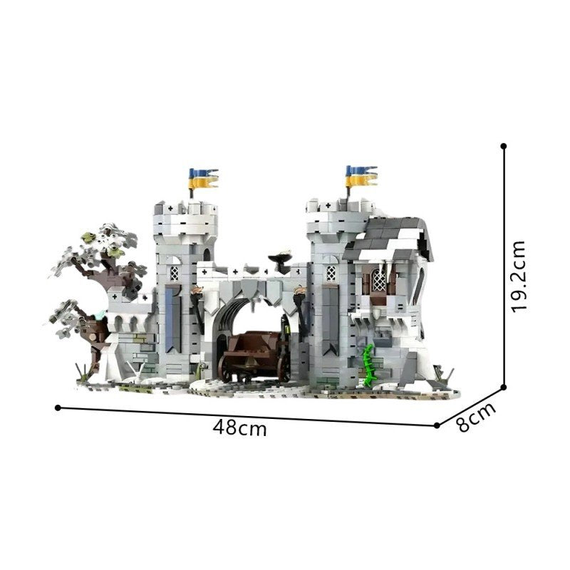 Medieval Falcon Fortress Gate Building Kit | Compatible MOC - 4