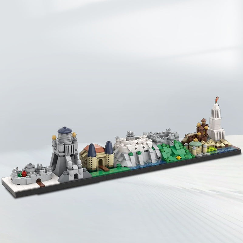 Medieval Fantasy Kingdoms Skyline Building Kit | LEGO-Compatible MOC - 1