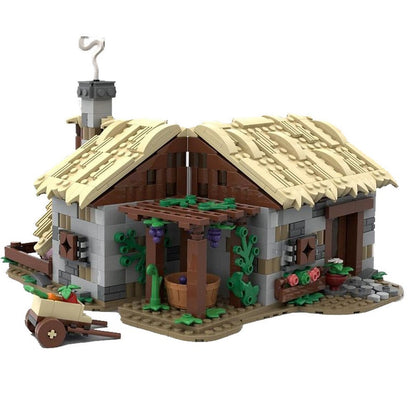 Medieval Farm House MOC Building Kit | Rustic Village Architecture Model - 1
