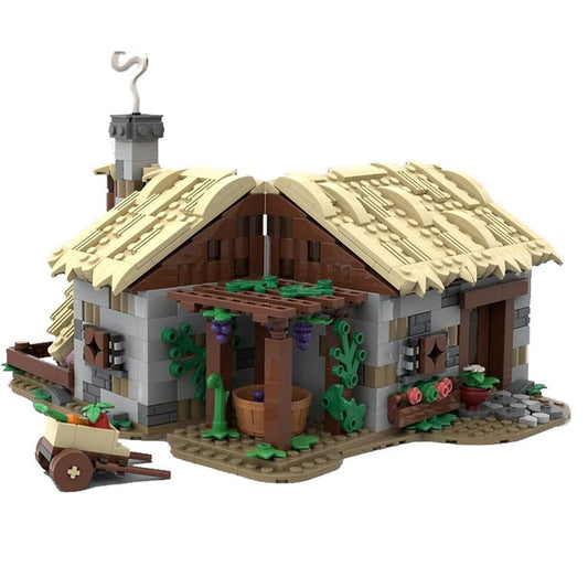 Medieval Farm House MOC Building Kit | Rustic Village Architecture Model - 1