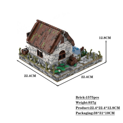 Medieval Fisherman's House MOC Building Kit | Coastal Village Architecture - 4