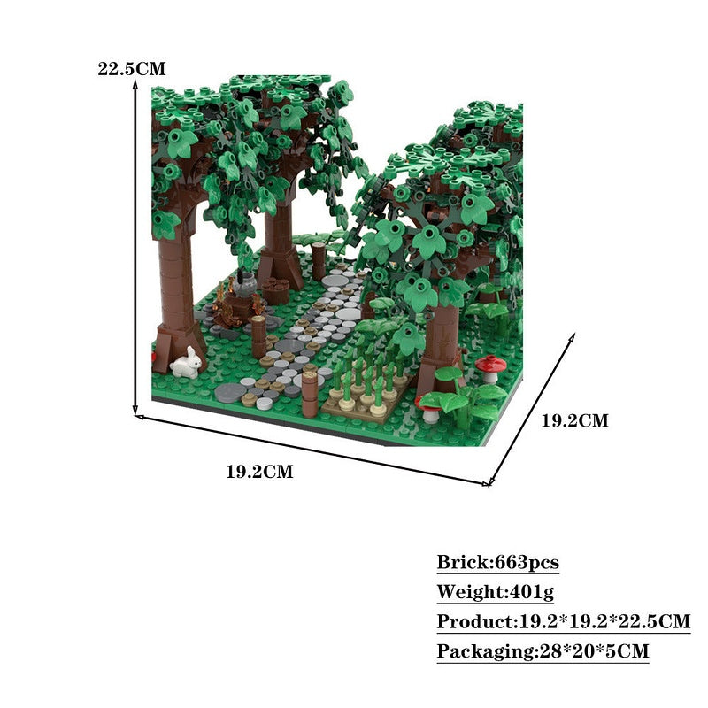 Medieval Forest MOC Building Kit | Fantasy Woodland Diorama - 3
