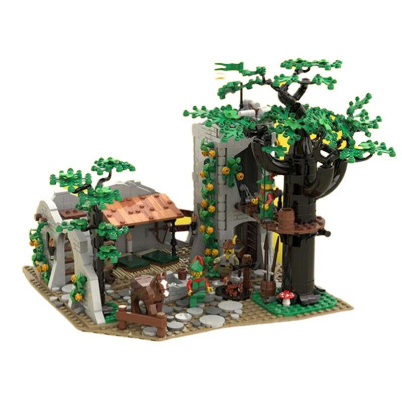 Medieval Forest Outlaw Tower Camp Building Kit | LEGO-Compatible MOC - 4
