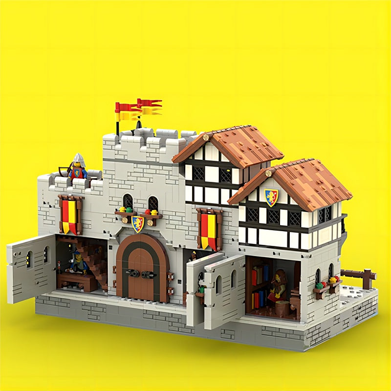 Medieval Harbor MOC Fortified Trading Port Building Kit - 2