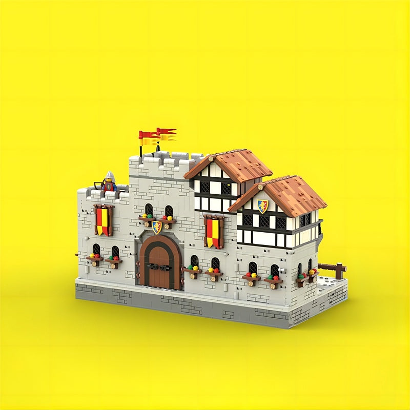 Medieval Harbor MOC Fortified Trading Port Building Kit - 4